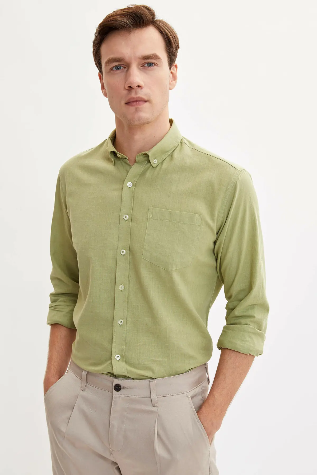 DeFacto Man Autumn Solid Color Top Shirts Men Blue Red Color Shirts Male Smart Casual Long Sleeve Shirt-M3743AZ19AU
DeFacto Man Autumn Solid Color Top Shirts Men Blue Red Color Shirts Male Smart Casual Long Sleeve Shirt-M3743AZ19AU