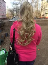 SHANGKE-Extensión de cabello sintético para cola de caballo, rizos resistentes al calor, pinza para pelo postizo con pinza para el pelo