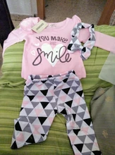 Conjunto de ropa para niña recién nacida, Tops divertidos de manga larga de algodón, pantalones de leopardo informales y Diadema, trajes para niños de 3 uds.