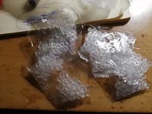 Kits de bandas de goma transparente para manualidades, accesorios de abalorios para pulseras, 10 bolsas, 200 Uds.