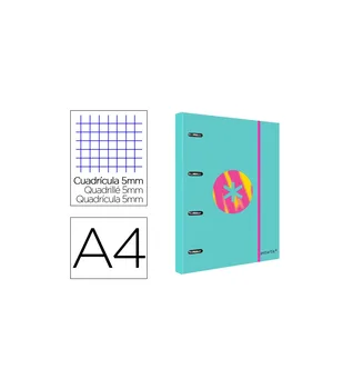 Folder with replacement and flap led ANTARTIK A4 frame 5MM lined 4 rings round 40 MM TRENDING 2020 turquoise
Folder with replacement and flap led ANTARTIK A4 frame 5MM lined 4 rings round 40 MM TRENDING 2020 turquoise