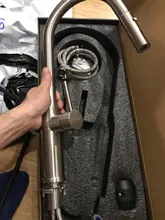 GAPPO-grifo extraíble para fregadero de cocina, mezclador de agua con grúa de 360 grados, Mezclador caliente y frío de cocina, cascada