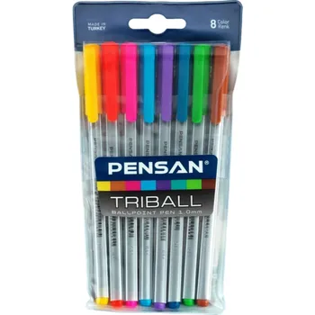 PENSAN BALLPOINT TRIBALL 1MM COLORED 8 PIECE SET, SCHOOL, OFFICE, HOME, DRAWING, TEXTILE, BLUE, ORANGE, YELLOW, GREEN, PINK
PENSAN BALLPOINT TRIBALL 1MM COLORED 8 PIECE SET, SCHOOL, OFFICE, HOME, DRAWING, TEXTILE, BLUE, ORANGE, YELLOW, GREEN, PINK