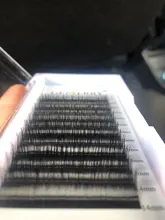 Extensiones de pestañas individuales, 25mm, suaves, naturales, clásicas, de visón de imitación, hechas a mano, de seda de visón coreano, suministros de pestañas