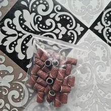 20-50 Uds Kit de tambor de lijado 80 #120 #180 # taladro clavo Bits herramientas abrasivas Dremel accesorios papel de lija mango herramientas rotativas