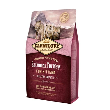 Carnilove 400g salmon & Turkey for kits for kittens, salmon and Turkey-1 pc 
Carnilove 400g salmon & Turkey for kits for kittens, salmon and Turkey-1 pc