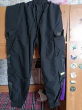 Pantalones Cargo con cintura elástica para mujer, ropa informal suelta, a la moda, hasta el tobillo, para correr, talla grande, 2021