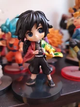 6 unids/set Anime demonio asesino Kimetsu No Yaiba figura Q Posket Kamado Tanjirou Kamado Nezuko Agatsuma juguetes 6cm