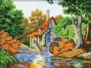 B1409 set for embroidery with beads 'паутинка' 'House at the reki', 29*38 cm
B1409 set for embroidery with beads 'паутинка' 'House at the reki', 29*38 cm