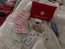 Botiquín de primeros auxilios impermeable para Familia o viaje, para tratamiento médico de emergencia, 14 artículos/juego