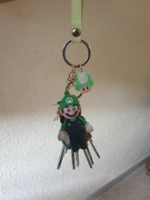 LLavero de dibujos animados de personajes de Super Mary, llavero de muñeca de modelado de animación, joyería portátil exquisita, colgante, venta al por mayor