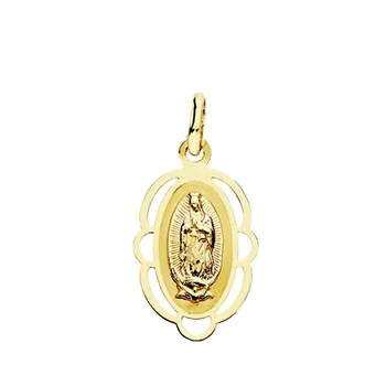 Medal 18k gold Virgin Guadalupe fence 20mm. Oval smooth back-Customizable-RECORDING INCLUDED IN THE PRICE
Medal 18k gold Virgin Guadalupe fence 20mm. Oval smooth back-Customizable-RECORDING INCLUDED IN THE PRICE
