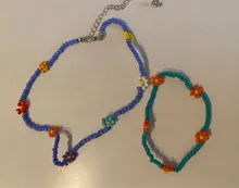 HangZhi-Pulseras de margaritas coreanas con flores, coloridas y transparentes, hechas a mano, elásticas, joyería, novedad de 2020