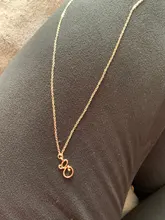 NPKDS-collar con letra de 26 letras, cadena con letras, colgante de joyería minimalista de oro