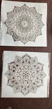 Nuevo molde de mandala artesanal diy de 30*30cm de tamaño para pintar plantillas álbum de fotos estampado Tarjeta de papel en relieve en madera, tela, pared