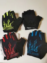 Guantes de ciclismo antideslizantes Unisex, para ciclismo de montaña al aire libre, lavables, medio dedo, guantes deportivos de dedo corto