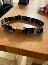 Collar personalizado de nailon para perros, correa ajustable con placa de identificación para mascotas, medianos y grandes