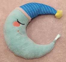 Almohada con forma de gota de agua con forma de luna y Estrella, almohada decorativa suave de peluche, sofá, silla, cama, regalo para niños