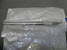 Cuchillo de hoja de bisturí con mango de Metal, cortador de papel de madera, pluma artesanal, suministros de corte de grabado, bricolaje, papelería, cuchillo de utilidad, 1 Juego