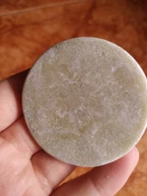 DeceMars-Soporte de paleta adhesiva, pegamento para extensión de pestañas, piedra redonda verde, 1 ud., herramienta de maquillaje