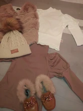 Gorros de moda para niños y niñas, gorros de punto sólidos, gorros gruesos de Bola de Pelo, sombrero cálido de invierno, 2020