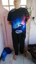 Camiseta de Star wars Para hombres y mujeres, ropa de calle de manga corta, 3D