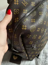 Mochila con estampado clásico para mujer, bolso de diseñador de cuero PU con borla, lujoso, Vintage, de alta calidad, 2020