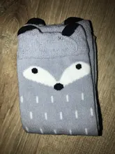 Calcetines de algodón suave infantil con dibujos de zorros, Unisex, para bebé, 1 par