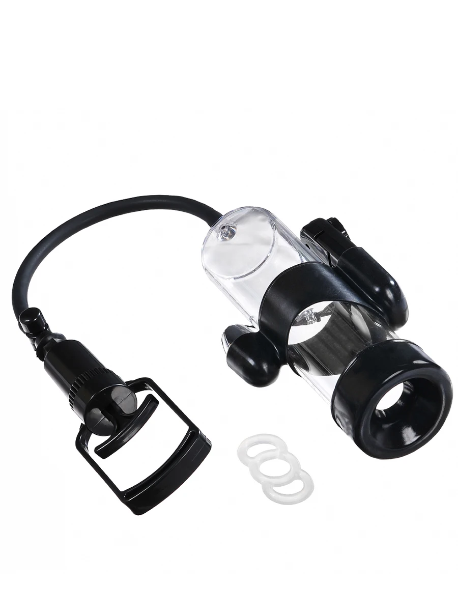 Вакуумная помпа Discovery Researcher купить со скидкой в секс шопе  Вакуумные помпы  Мужские помпы