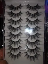 Pestañas postizas 3D de imitación de visón, pestañas naturales de volumen espectacular, maquillaje, extensión de pestañas de seda, 5/8 pares