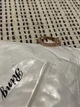 Anillo de boda de cristal de circonia cúbica Micro pavé para mujer, sortija de apilamiento eterno, banda de aniversario de oro rosa de 1,0mm