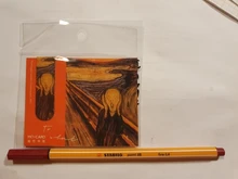 Marcapáginas magnéticas, accesorios para el diario de la bala, marcapáginas de Van Gogh Monet para libros artísticos, papelería, suministros de oficina para estudiantes, 1 Uds.