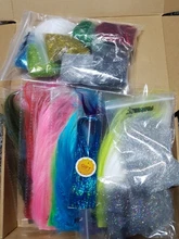 Tigofly-Ala de hilo para pesca de hielo, cuerpo de ala de hilo de Dub, material de atado de mosca Ninfa trucha, 16 colores a elegir, 2 g/paquete