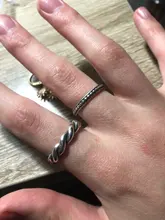 XIYANIKE-Anillo de apertura hembra para mujer, Plata de Ley 925, giro coreano, multicapa, cadena sencilla desgastada