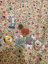 Nueva Kpop coreano Bangtan niños de dibujos animados Koala tela broches para las mujeres de arte vestidos de ropa con gorro decorar Pin 3,3 CM