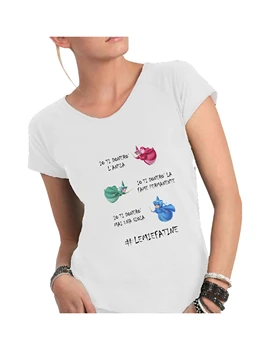 T Shirt Woman Cotton Flamed With Wide Neckline and Cutting Vivo neckline and sleeves-# LEMIEFATINE MADE IN ITALY
T Shirt Woman Cotton Flamed With Wide Neckline and Cutting Vivo neckline and sleeves-# LEMIEFATINE MADE IN ITALY