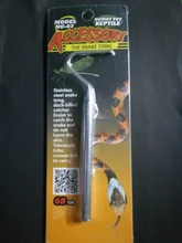 Gancho de serpiente de acero inoxidable, negro plateado, mango largo ajustable, herramientas para capturar, Tong