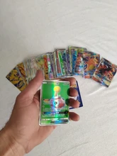 Juego de cartas de Pokemon para niños, cartas brillantes draufeu V VMAX GX de 140V, versión en francés e inglés