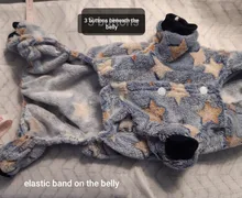 Mono de lana suave para perro, ropa de invierno para perros, pijamas para perros pequeños, trajes para mascotas, ropa con capucha para perros