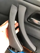 Manija interior de coche para BMW, manilla con cubierta embellecedora para panel de puerta, color gris, beige y negro, izquierda y derecha, para serie 3, E90, E91, 316, 318, 320, 325, 328