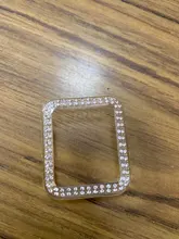 Funda de lujo ostentosa para Apple Watch, 40mm, 44mm, 38mm, 42mm, Series 6 SE 5 4 3 2 1, cubierta de PC, parachoques de diamante para accesorios para iWatch