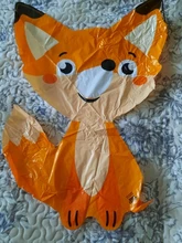 Globos de papel de aluminio con dibujos de animales para niños, Globos de aire de ardilla, zorro, decoraciones para fiesta de cumpleaños, juguetes inflables de erizo