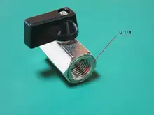 Miniválvula de bola de latón, compresor de aire macho a hembra, 1/8 ,1/4 ,3/8 , 1/2,1 unidad