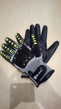 100% de alta calidad ANSI A5, resistente a Cortes, antigolpes, vibración, guantes mecánicos de trabajo de seguridad
