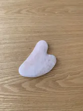 Rosa Natural Jade rodillo de la cara de masaje Gua Sha Placa de piedra de cristal de Jade masajeador de cuerpo Facial ojo rascar acupuntura Estiramiento Facial