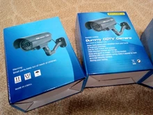 Cámara falsa impermeable para interiores y exteriores, cámara de vigilancia CCTV de seguridad LED roja intermitente, Envío Gratis, Uds.