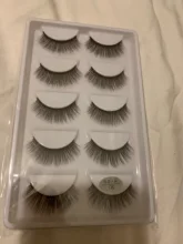 Pestañas postizas de visón Natural, 5 pares, hechas a mano, gruesas, de algodón, pestañas postizas de maquillaje con fecha