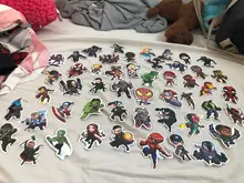 50 Uds de dibujos animados pegatinas Marvel bien los Vengadores etiqueta engomada impermeable equipaje Skateboard guitarra portátil pegatinas juguete de niño