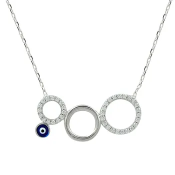 Merve Gümüş'ten 925 Sterling Eye Beaded Ring Necklace
Merve Gümüş'ten 925 Sterling Eye Beaded Ring Necklace