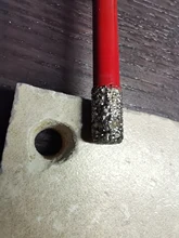 SHDIATOOL 1 pieza de brocas de perforación de diamante soldadas al vacío azulejo de porcelana M14 brocas de conexión mármol , piedra , sierra de masonryHole